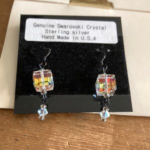 Dangling crystal earrings